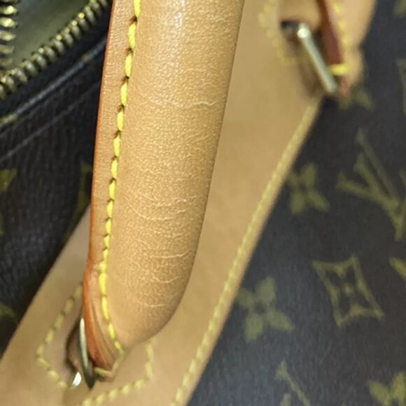 LOUIS VUITTON LV Logo Deauville Hand Bag Monogram Leather Brown M47270 75EB357 - Picture 6 of 16